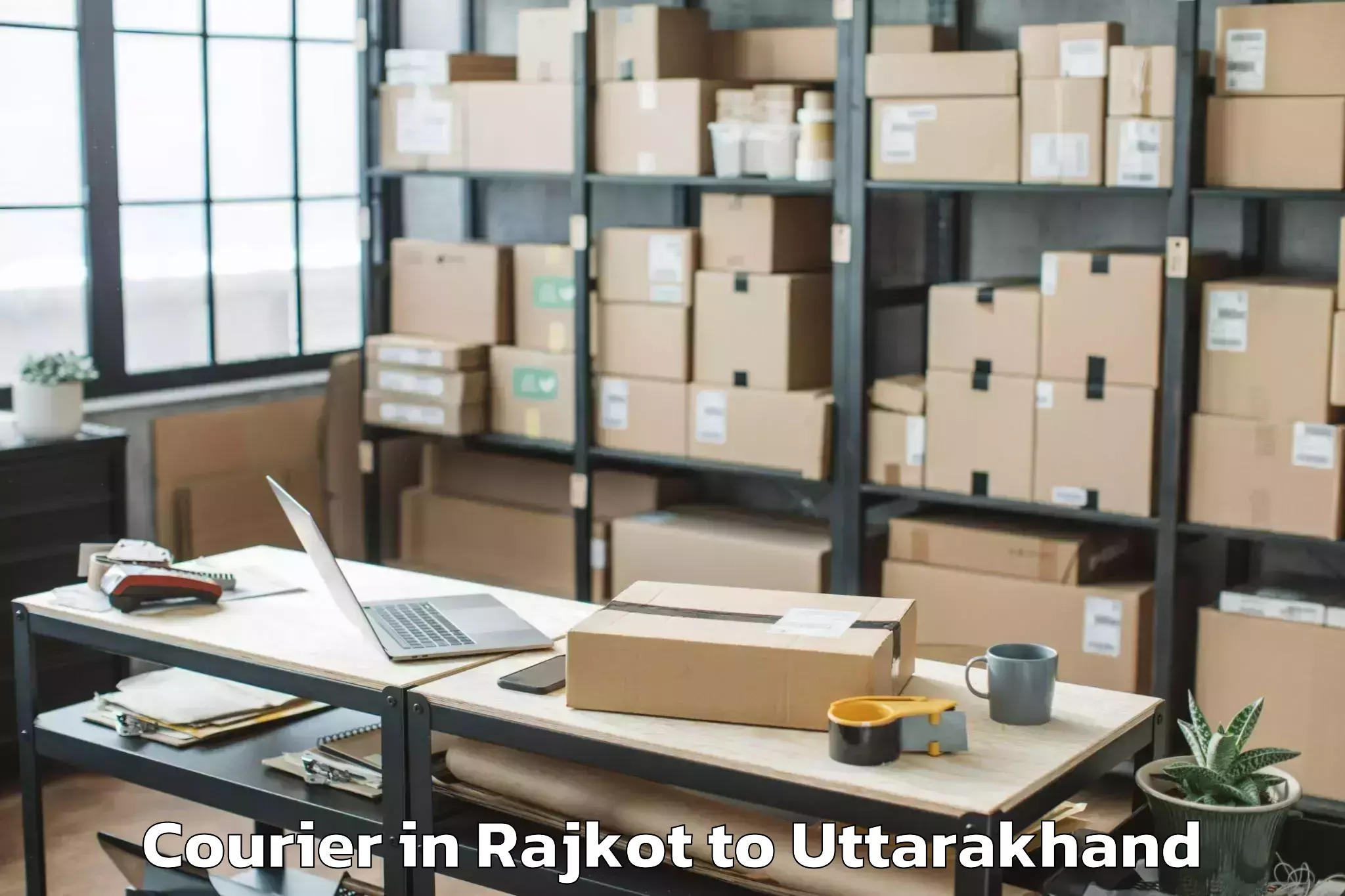 Hassle-Free Rajkot to Dwarahat Courier